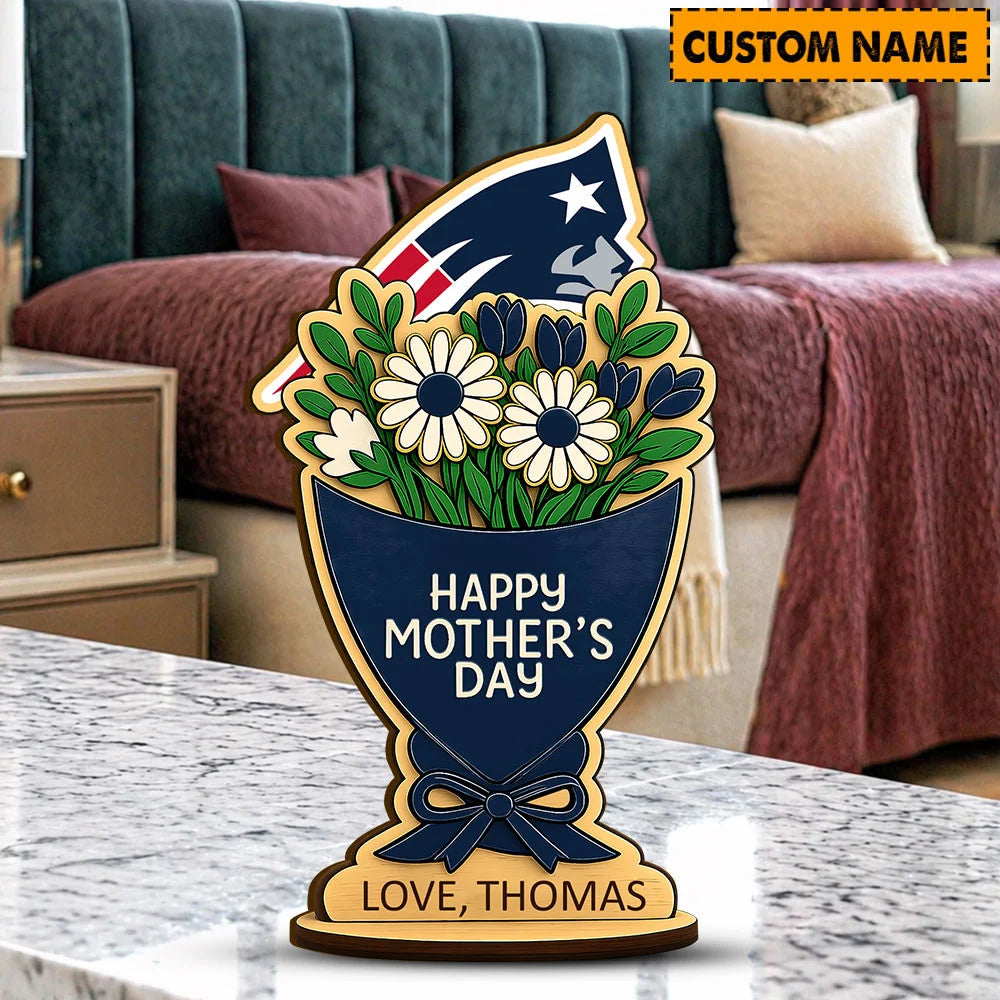 NFL Custom Any Name Happy Mother's Day Wooden Plaque Gifts For Fan - Limited Edition