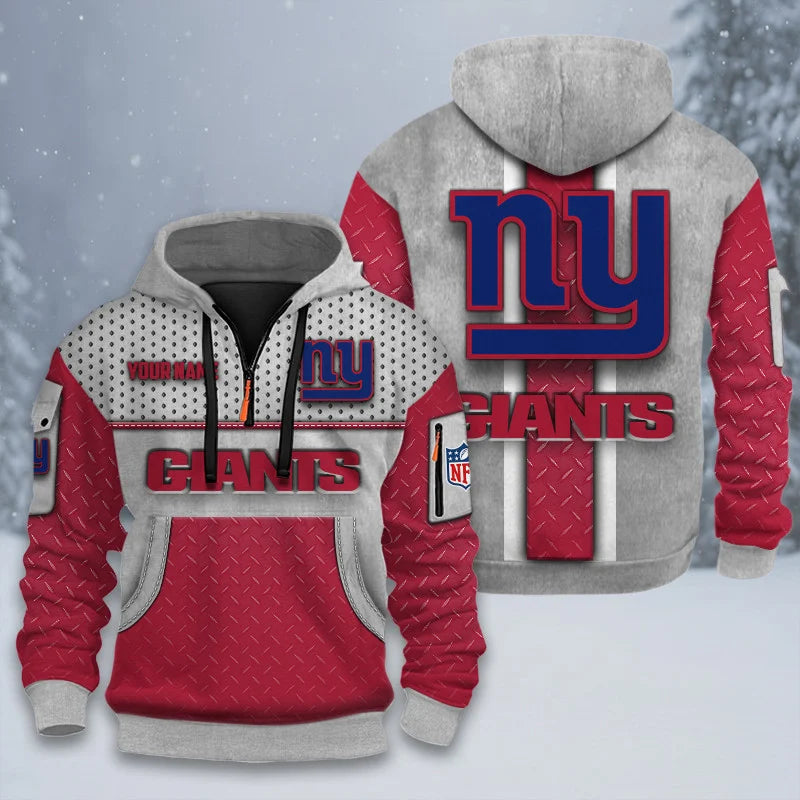 ALL NFL 3D Half-zip Hoodie