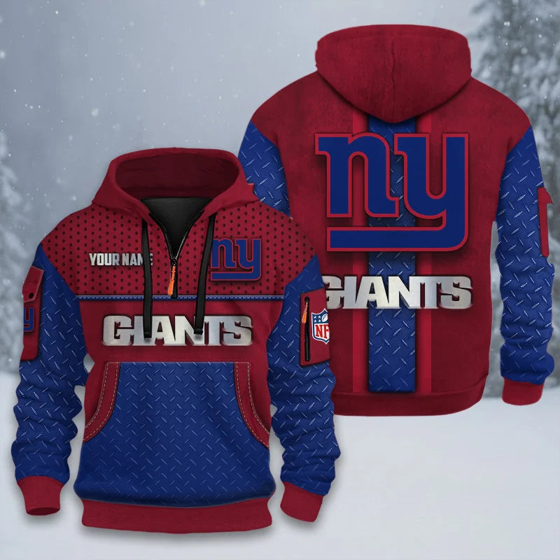 ALL NFL 3D Half-zip Hoodie