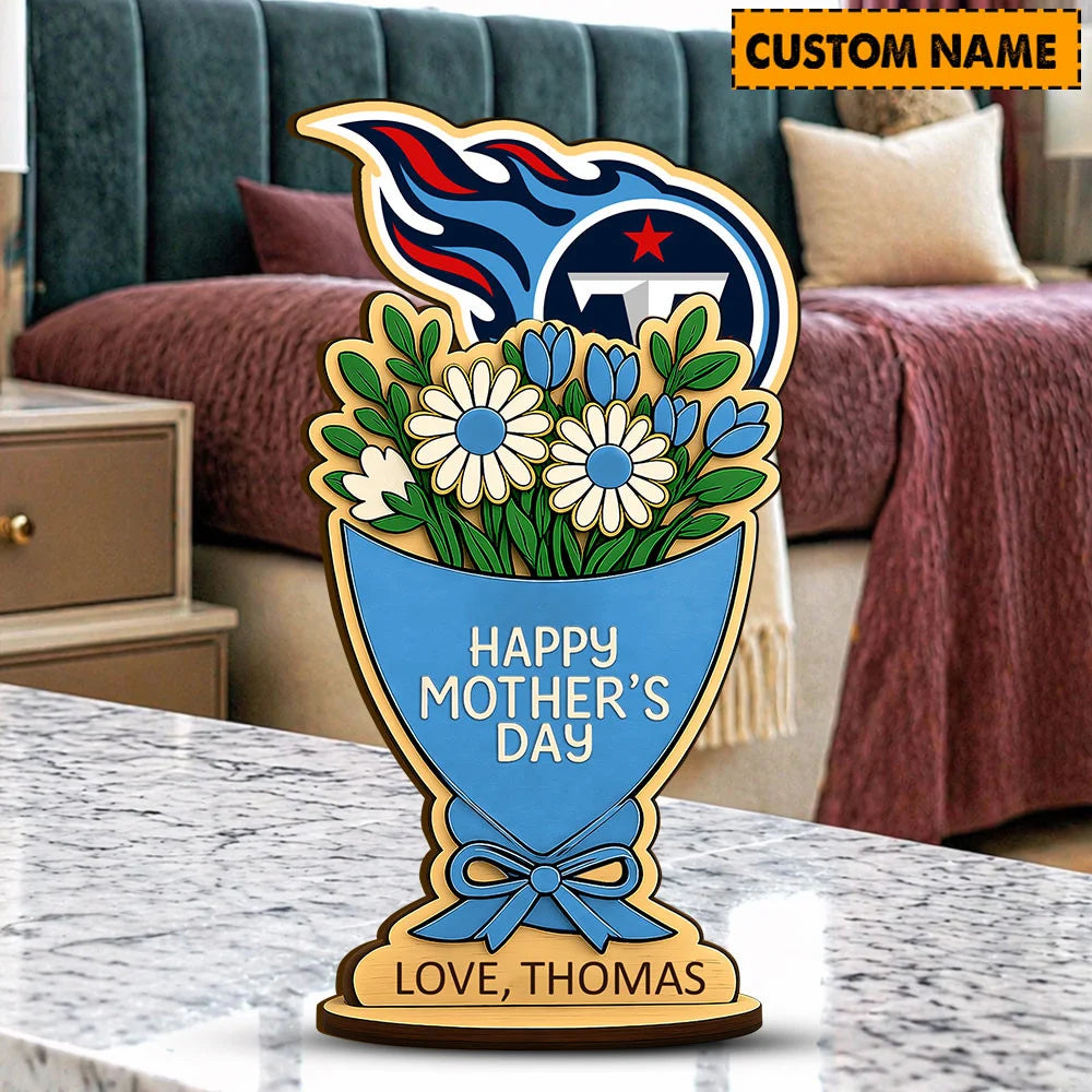 NFL Custom Any Name Happy Mother's Day Wooden Plaque Gifts For Fan - Limited Edition