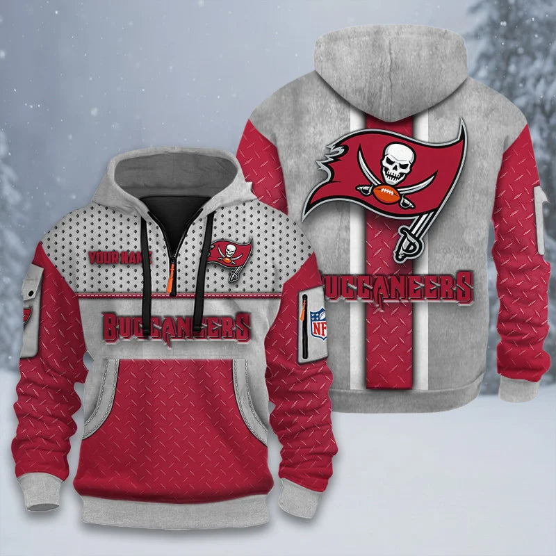 ALL NFL 3D Half-zip Hoodie