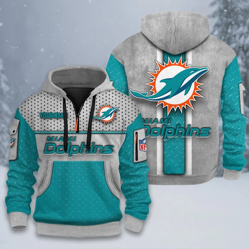 ALL NFL 3D Half-zip Hoodie
