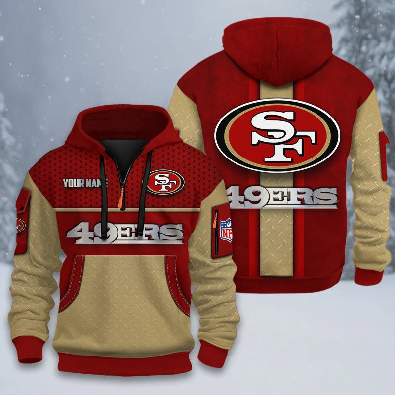 ALL NFL 3D Half-zip Hoodie