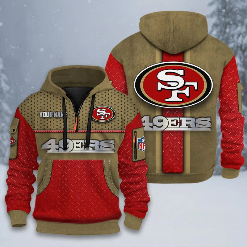 ALL NFL 3D Half-zip Hoodie