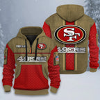 ALL NFL 3D Half-zip Hoodie