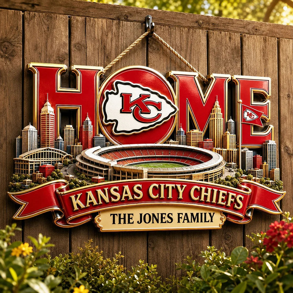 NFL Team Home Metal Sìgn Custom Any Name Gifts For Home Decor