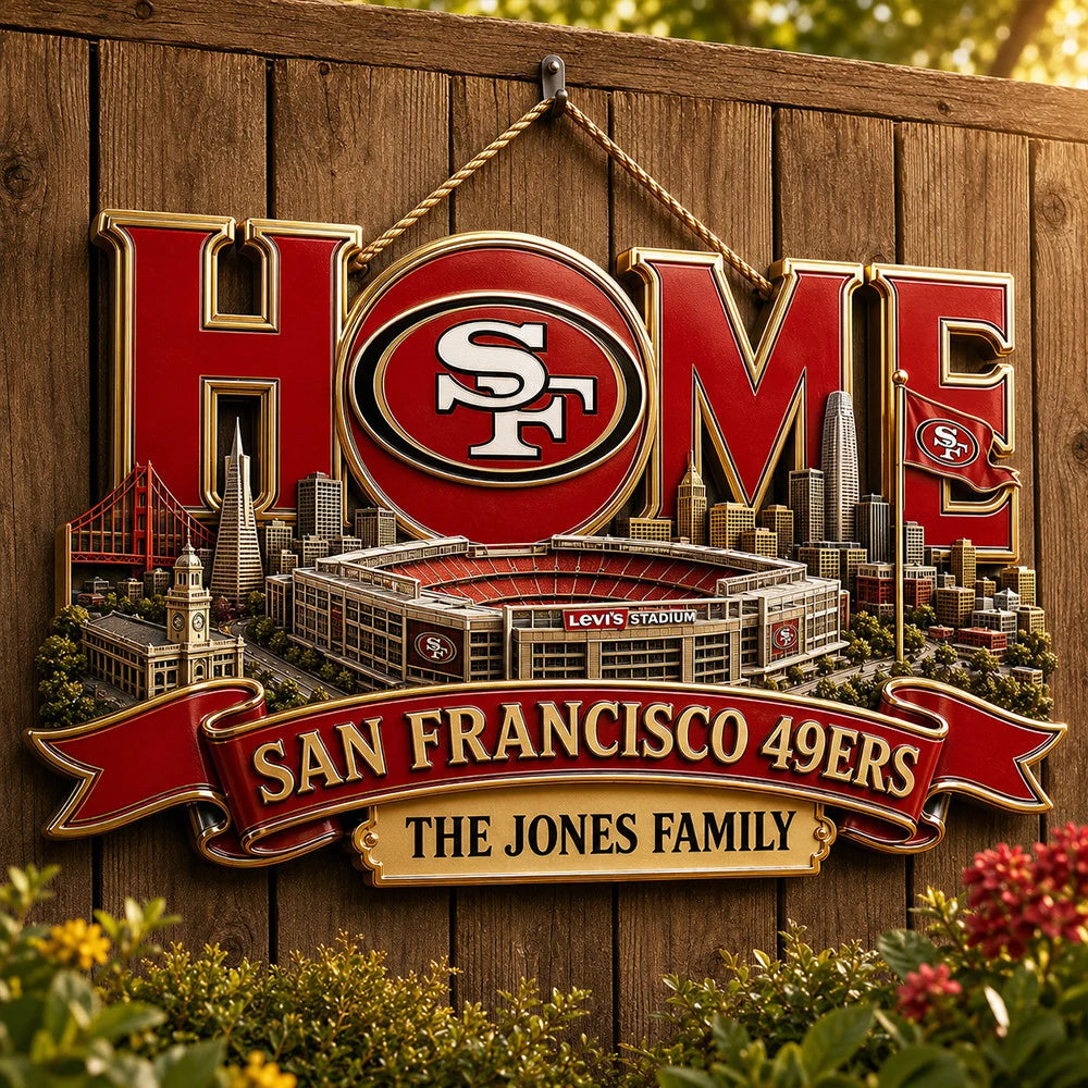 NFL Team Home Metal Sìgn Custom Any Name Gifts For Home Decor
