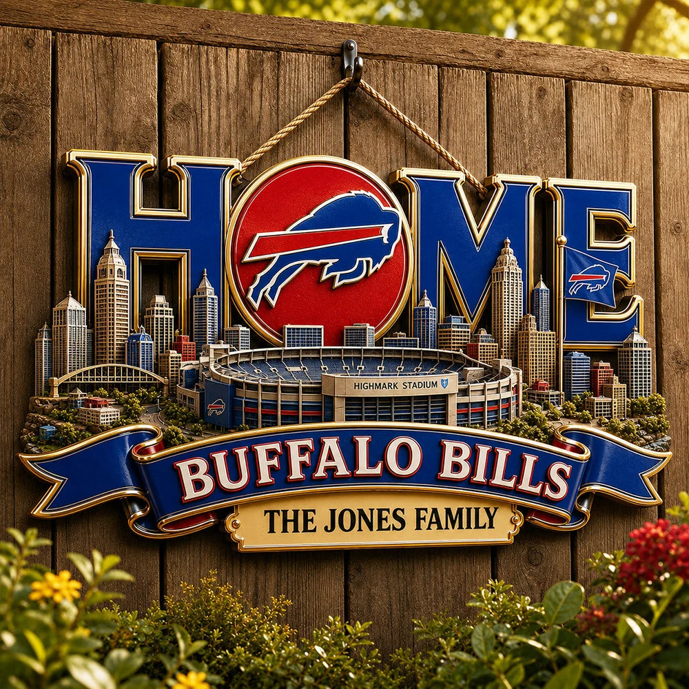 NFL Team Home Metal Sìgn Custom Any Name Gifts For Home Decor