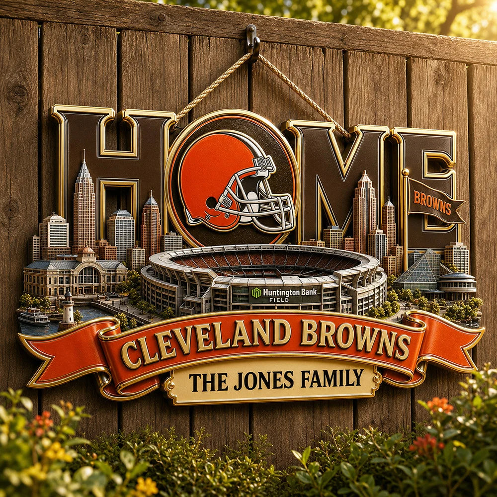 NFL Team Home Metal Sìgn Custom Any Name Gifts For Home Decor