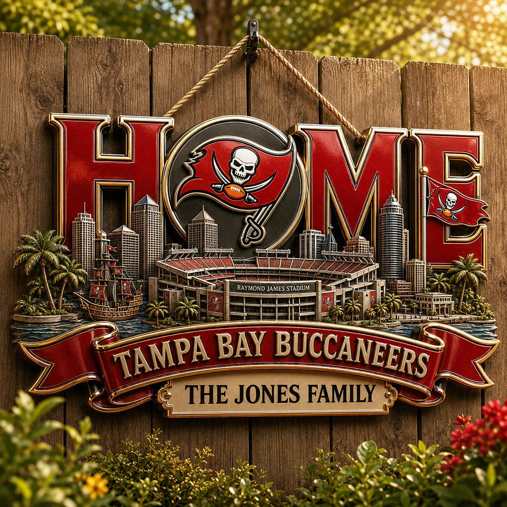 NFL Team Home Metal Sìgn Custom Any Name Gifts For Home Decor