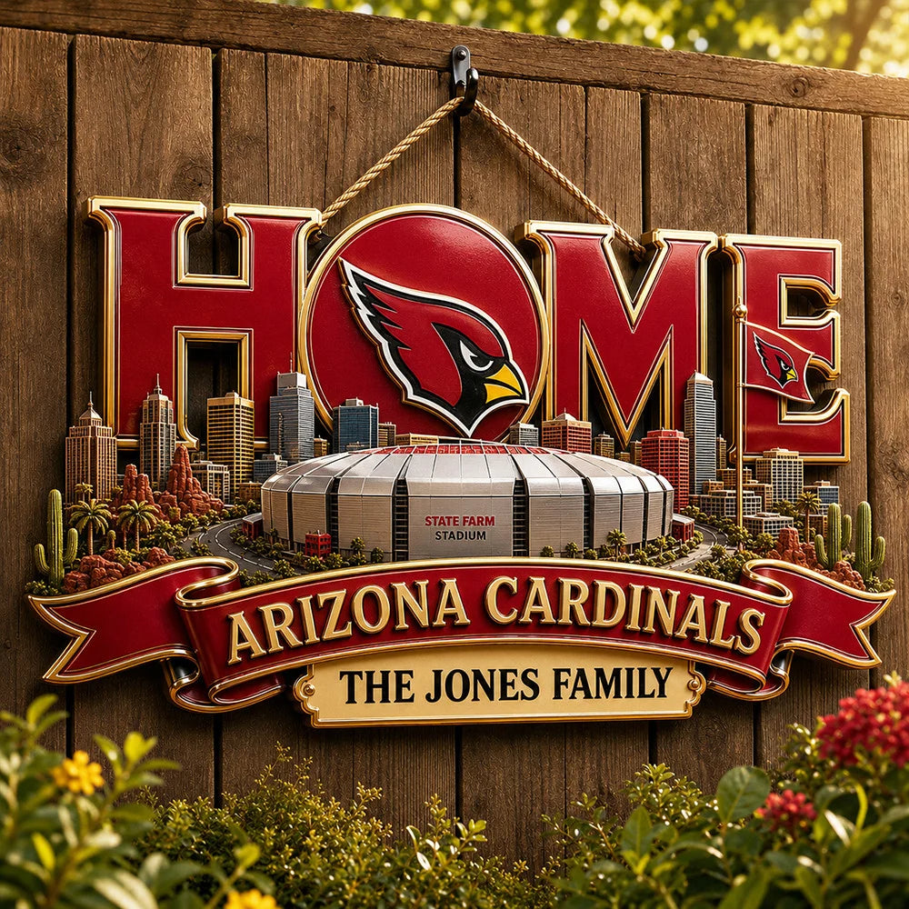 NFL Team Home Metal Sìgn Custom Any Name Gifts For Home Decor