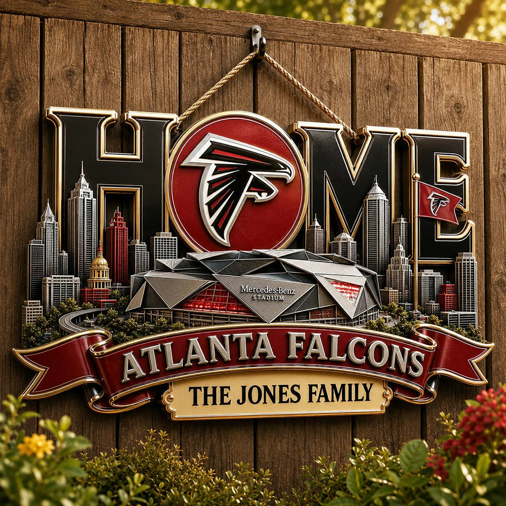 NFL Team Home Metal Sìgn Custom Any Name Gifts For Home Decor