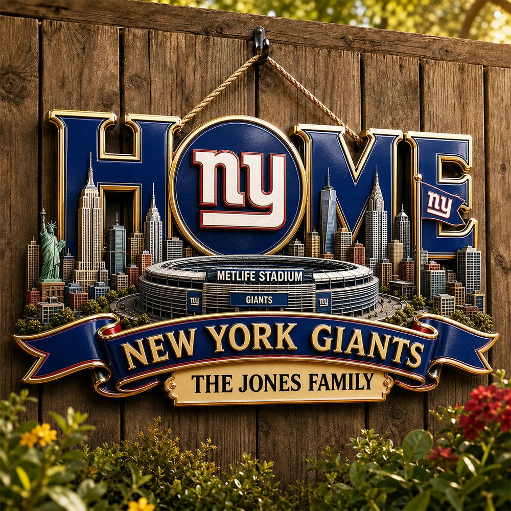 NFL Team Home Metal Sìgn Custom Any Name Gifts For Home Decor