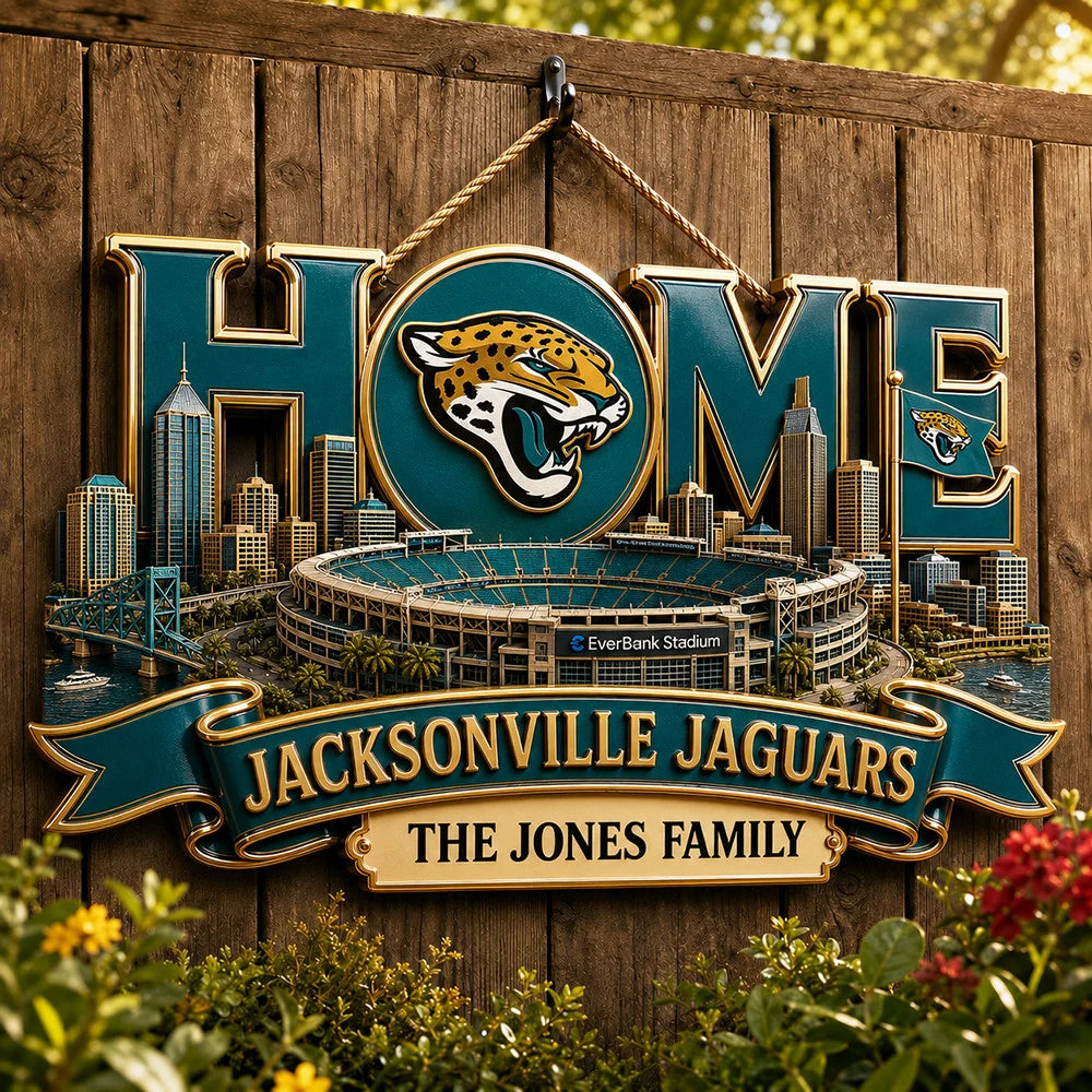 NFL Team Home Metal Sìgn Custom Any Name Gifts For Home Decor