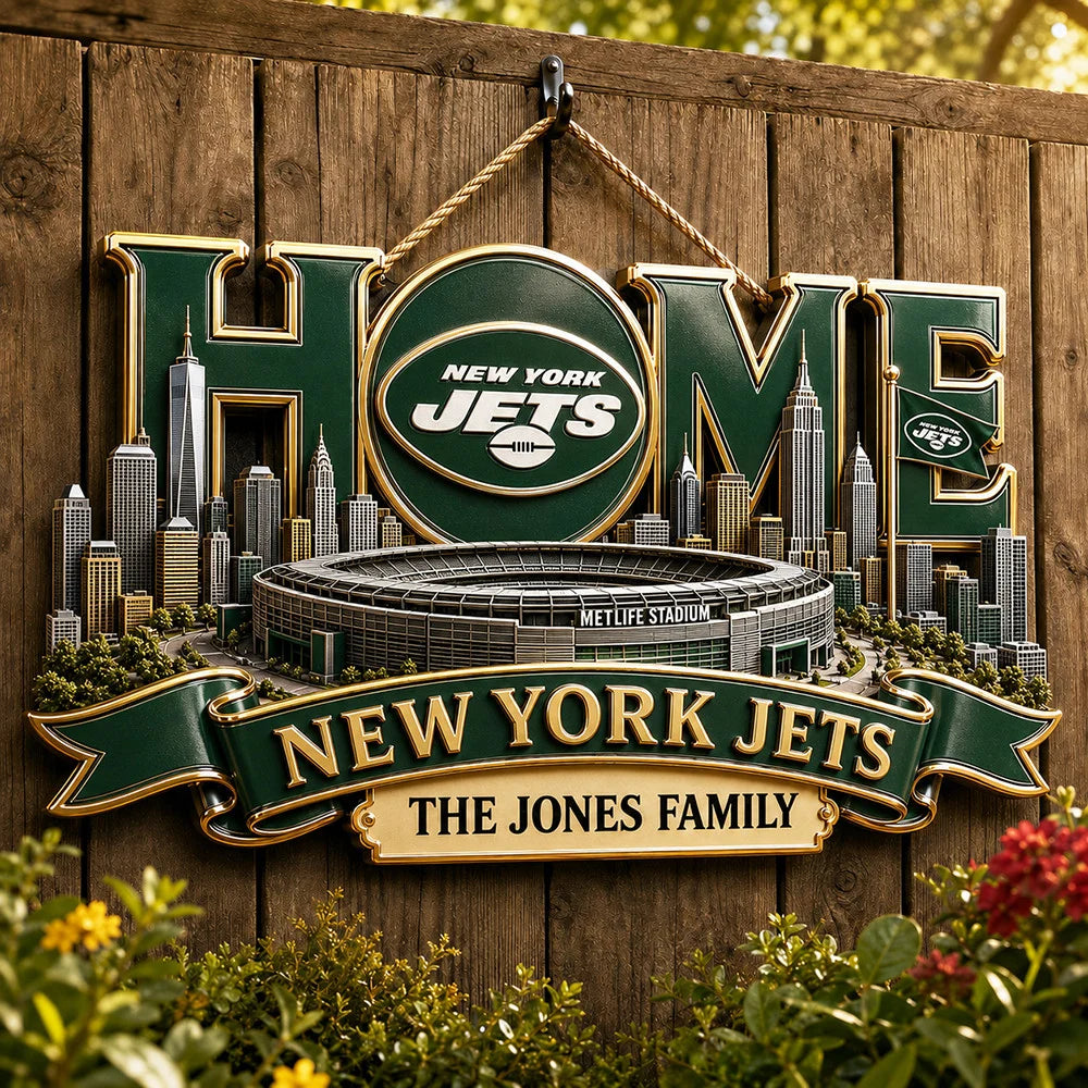 NFL Team Home Metal Sìgn Custom Any Name Gifts For Home Decor