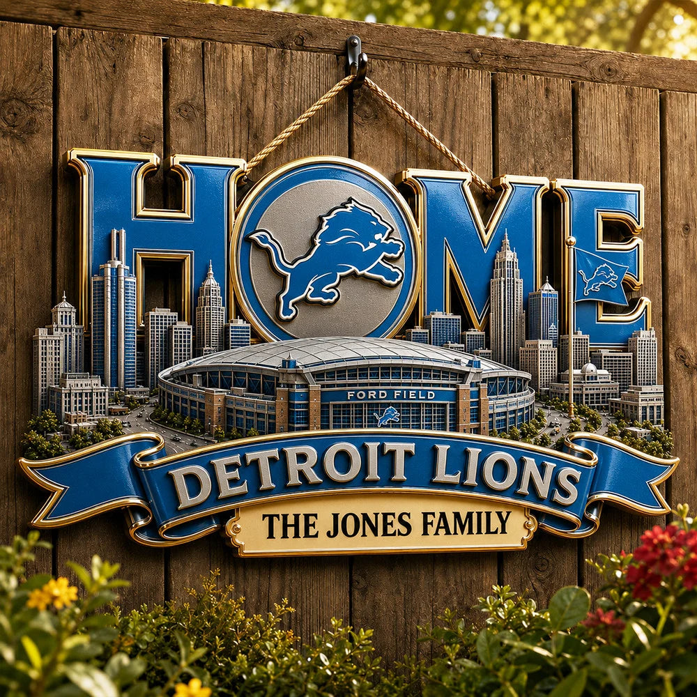 NFL Team Home Metal Sìgn Custom Any Name Gifts For Home Decor