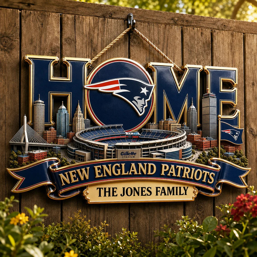 NFL Team Home Metal Sìgn Custom Any Name Gifts For Home Decor