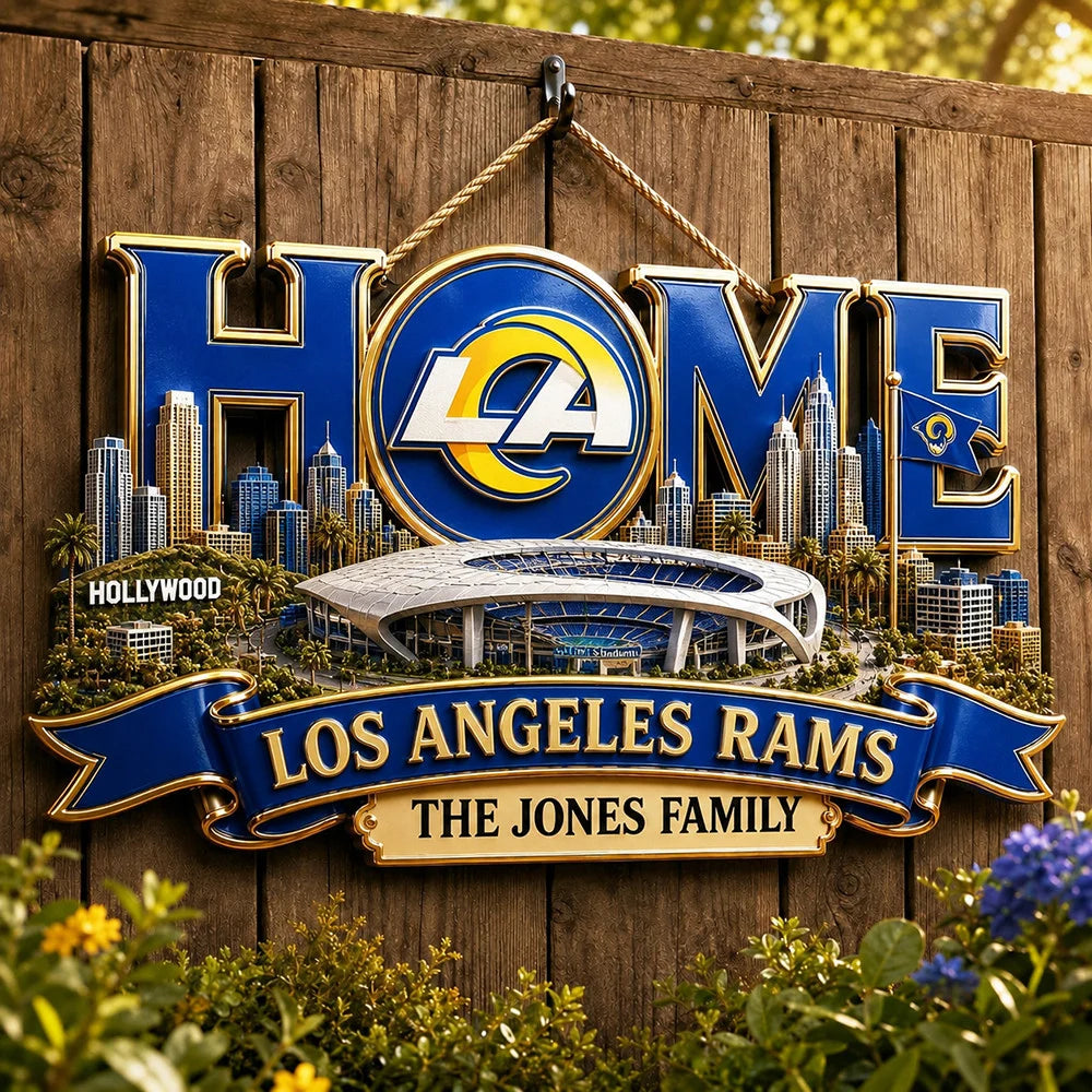 NFL Team Home Metal Sìgn Custom Any Name Gifts For Home Decor