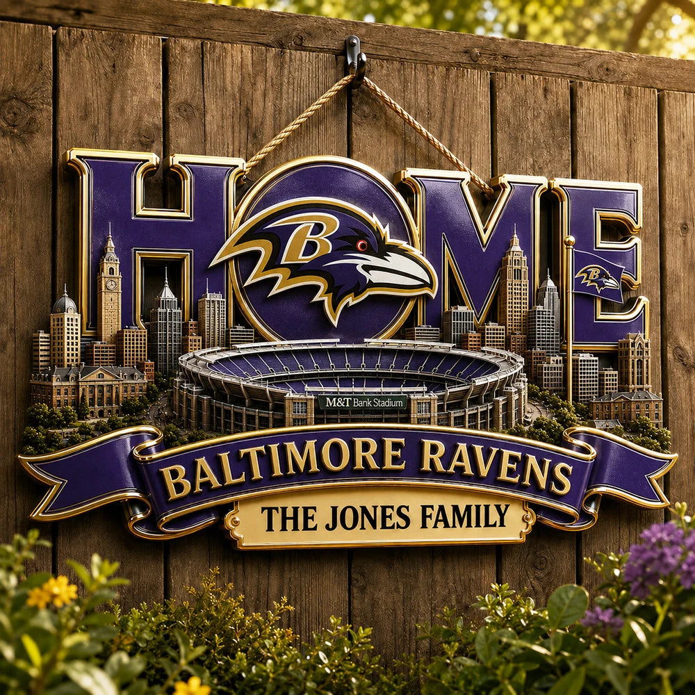 NFL Team Home Metal Sìgn Custom Any Name Gifts For Home Decor
