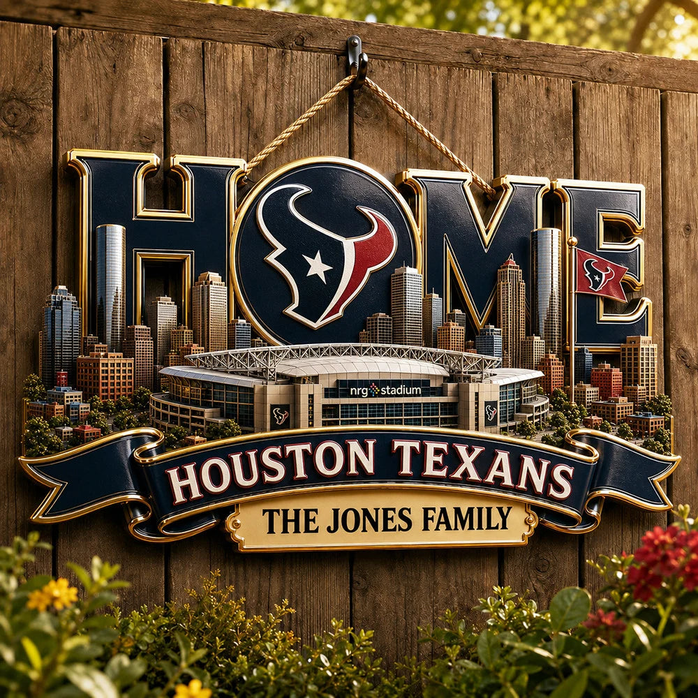 NFL Team Home Metal Sìgn Custom Any Name Gifts For Home Decor