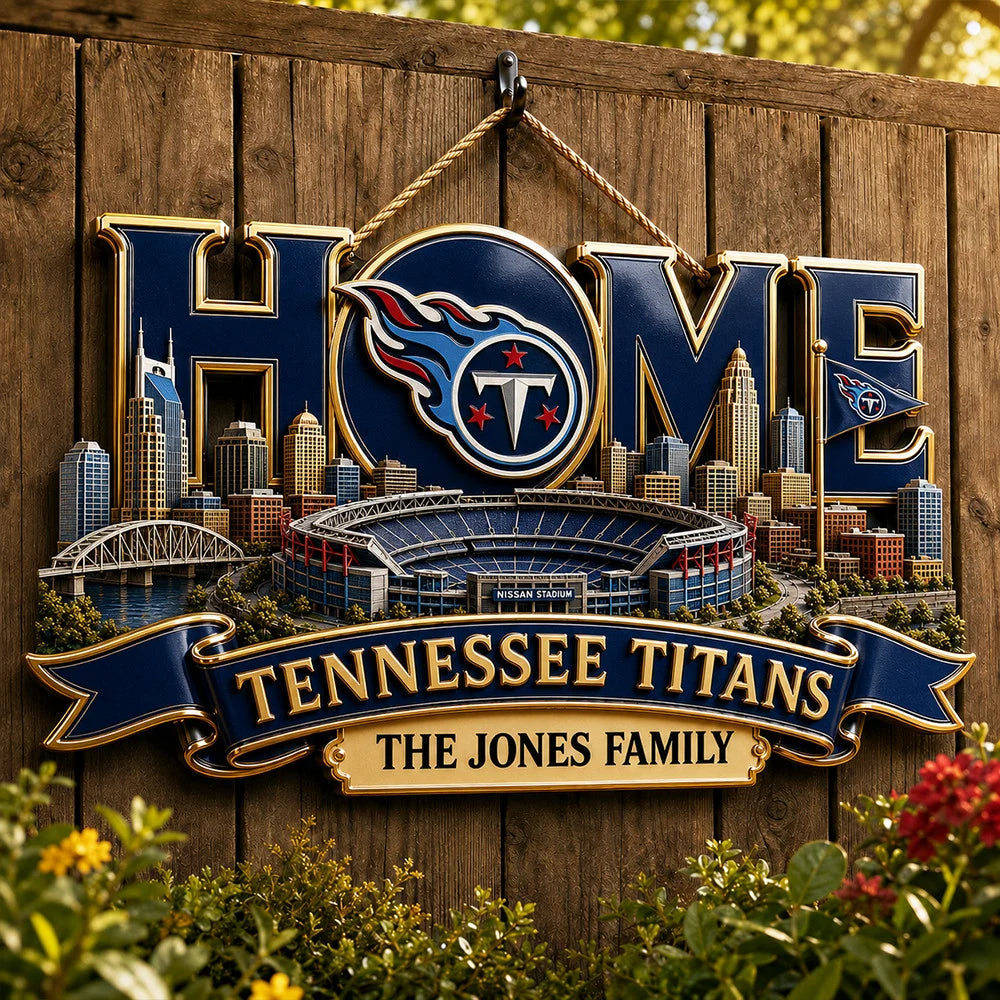 NFL Team Home Metal Sìgn Custom Any Name Gifts For Home Decor