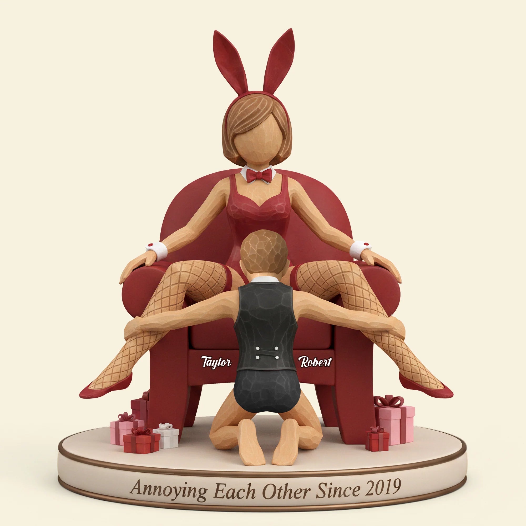 Cheeky Couple Acrylic Plaque - Personalized Gifts For Couples