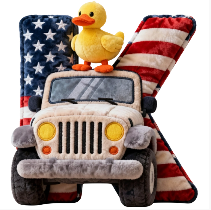 Adventure Initial Letter Pillow – Personalized Gifts For Off-Road Lovers