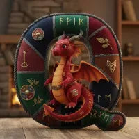 Mythical Initial Pillow Personalized Gifts