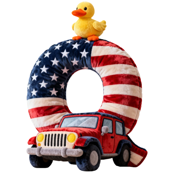Adventure Initial Letter Pillow – Personalized Gifts For Off-Road Lovers