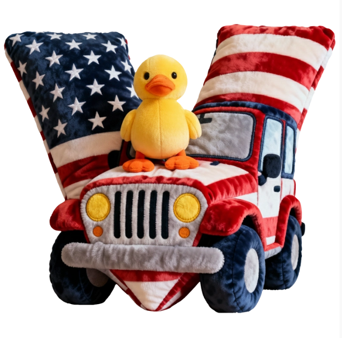 Adventure Initial Letter Pillow – Personalized Gifts For Off-Road Lovers