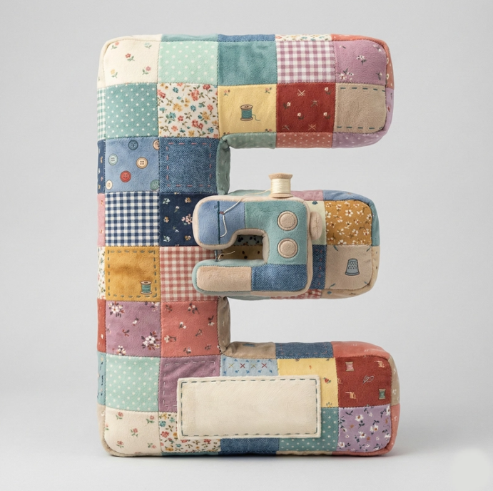 Sewing Alphabet Initial Letter Custom Shaped Pillow - Personalized Gifts For Sewing Lovers