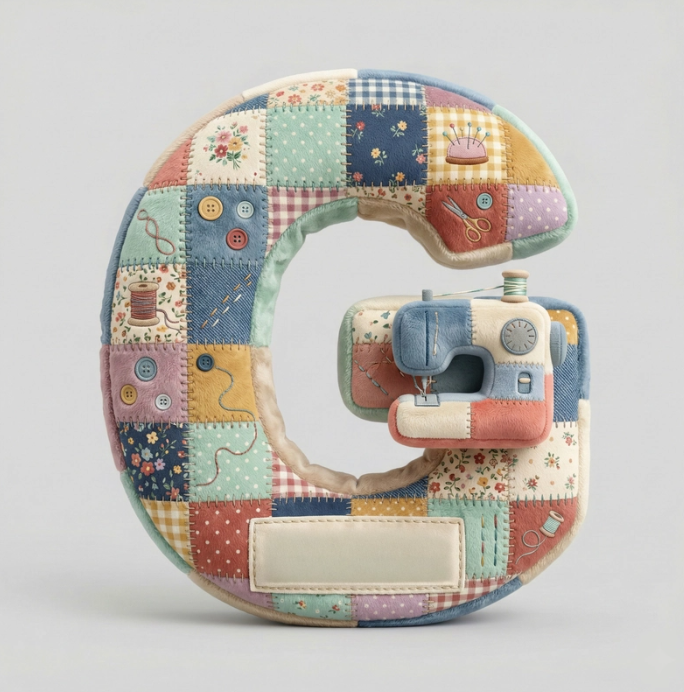 Sewing Alphabet Initial Letter Custom Shaped Pillow - Personalized Gifts For Sewing Lovers