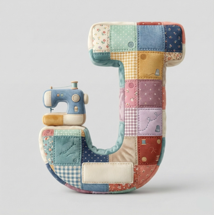 Sewing Alphabet Initial Letter Custom Shaped Pillow - Personalized Gifts For Sewing Lovers
