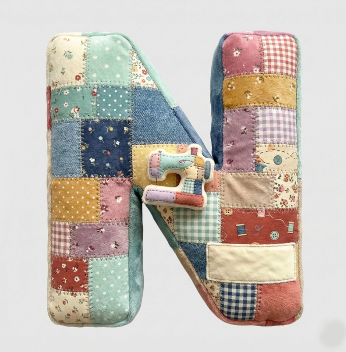 Sewing Alphabet Initial Letter Custom Shaped Pillow - Personalized Gifts For Sewing Lovers