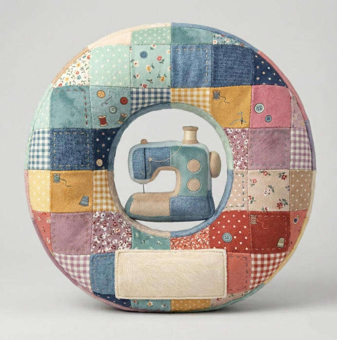 Sewing Alphabet Initial Letter Custom Shaped Pillow - Personalized Gifts For Sewing Lovers