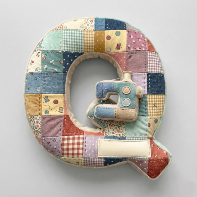 Sewing Alphabet Initial Letter Custom Shaped Pillow - Personalized Gifts For Sewing Lovers