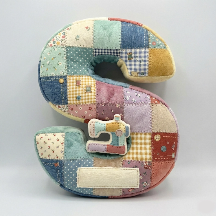 Sewing Alphabet Initial Letter Custom Shaped Pillow - Personalized Gifts For Sewing Lovers