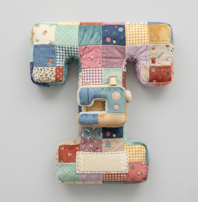 Sewing Alphabet Initial Letter Custom Shaped Pillow - Personalized Gifts For Sewing Lovers