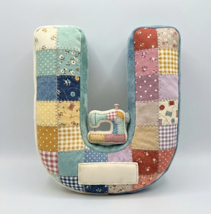 Sewing Alphabet Initial Letter Custom Shaped Pillow - Personalized Gifts For Sewing Lovers