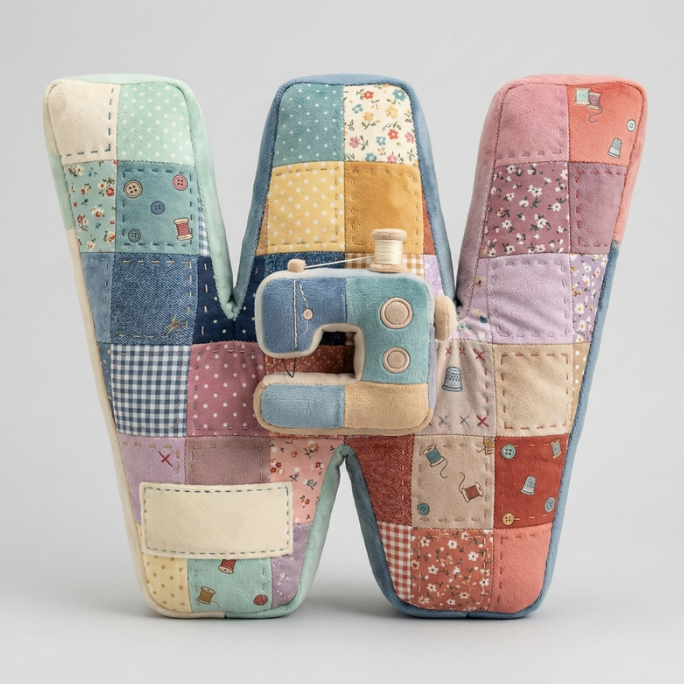 Sewing Alphabet Initial Letter Custom Shaped Pillow - Personalized Gifts For Sewing Lovers