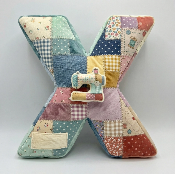 Sewing Alphabet Initial Letter Custom Shaped Pillow - Personalized Gifts For Sewing Lovers