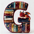Book Dragon Alphabet Initial Letters Pillow, Personalized Gifts For Book Lovers