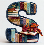 Book Dragon Alphabet Initial Letters Pillow, Personalized Gifts For Book Lovers