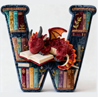 Book Dragon Alphabet Initial Letters Pillow, Personalized Gifts For Book Lovers