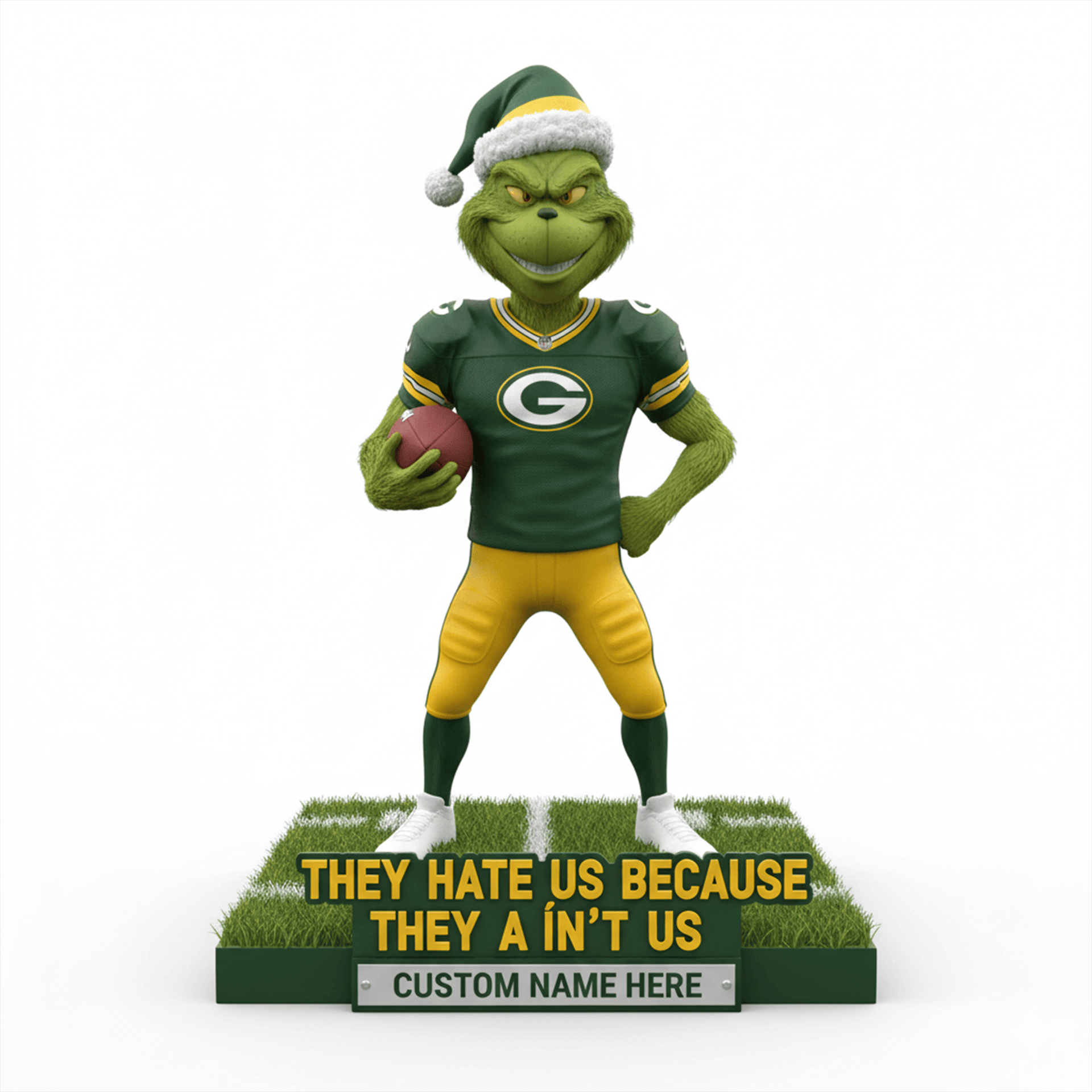 The Grinch x NFL teams – Christmas Acrylic Art Block