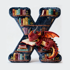 Book Dragon Alphabet Initial Letters Pillow, Personalized Gifts For Book Lovers