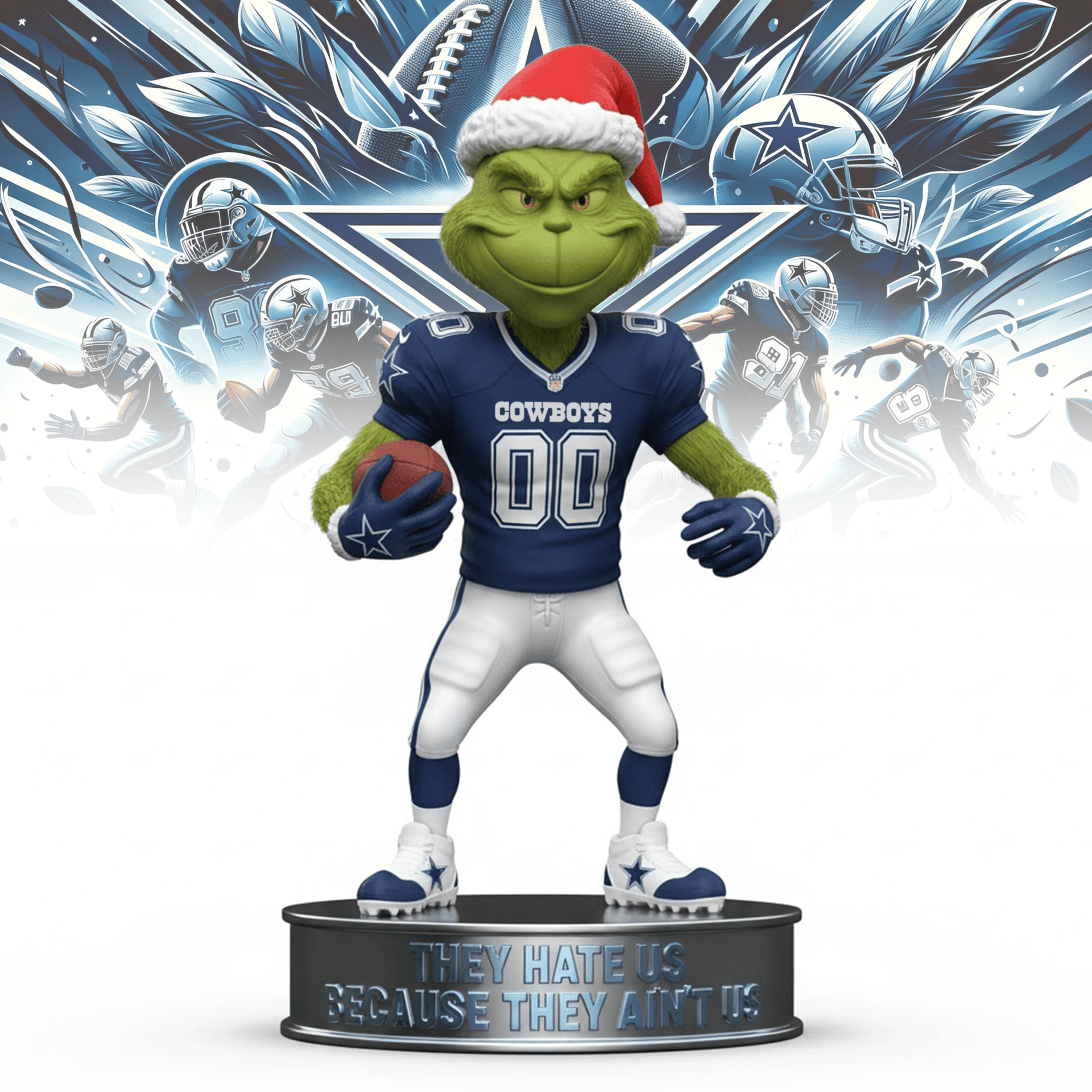 The Grinch x NFL teams – Christmas Acrylic Art Block