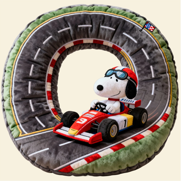 Cute Alphabet Letters Pillow – Personalized Gift for Racing Lovers