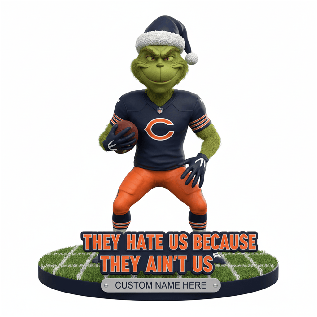 The Grinch x NFL teams – Christmas Acrylic Art Block