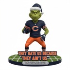 The Grinch x NFL teams – Christmas Acrylic Art Block